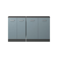 Vicco Set di mobili sottotetto Blu-grigio/antracite Set di 2