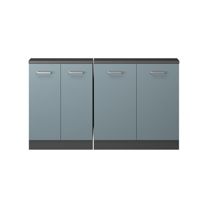 Vicco Set di mobili sottotetto Blu-grigio/antracite Set di 2