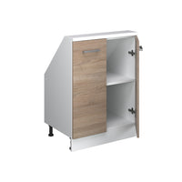 Vicco Mobile cucina sottotetto Sonoma/Bianco 60 cm con 2 porte