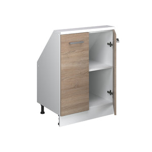 Vicco Mobile cucina sottotetto Sonoma/Bianco 60 cm con 2 porte