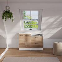 Vicco Mobile sottotetto Sonoma/Bianco con 2 porte