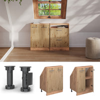 Vicco Mobile cucina sottotetto Rovere artigianale/rovere Goldkraft 60 cm con 2 porte