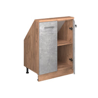 Vicco Mobile sottotetto Calcestruzzo/quercia dorata con 2 porte