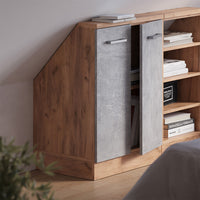 Vicco Mobile sottotetto Calcestruzzo/quercia dorata con 2 porte