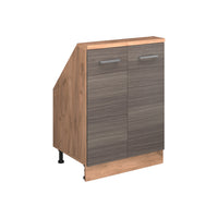 Vicco Mobile sottotetto Grigio nobile/rovere dorato con 2 porte