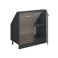 Vicco Mobile sottotetto Grigio nobile/antracite con 2 porte