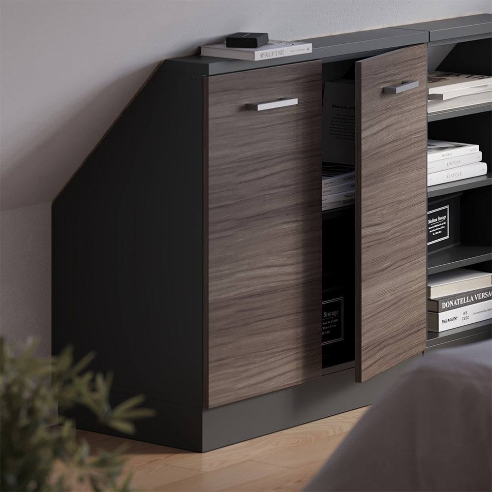 Vicco Mobile sottotetto Grigio nobile/antracite con 2 porte