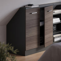 Vicco Mobile sottotetto Grigio nobile/antracite con 2 porte