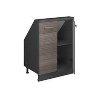 Vicco Mobile cucina sottotetto Grigio nobile/antracite 60 cm con 2 porte