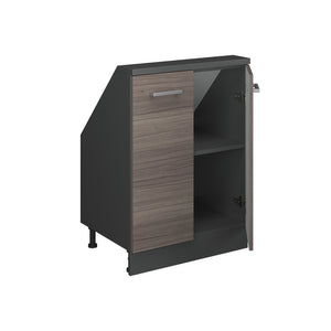 Vicco Mobile sottotetto Grigio nobile/antracite con 2 porte