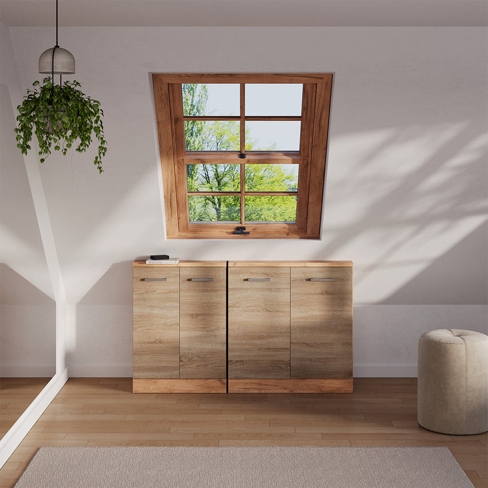 Vicco Mobile sottotetto Rovere Sonoma/Goldkraft con 2 porte