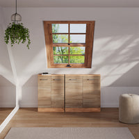 Vicco Mobile sottotetto Rovere Sonoma/Goldkraft con 2 porte