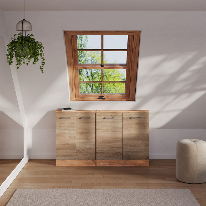 Vicco Mobile sottotetto Rovere Sonoma/Goldkraft con 2 porte