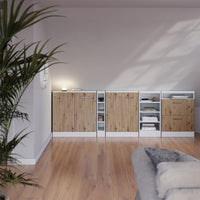 Vicco Mobile sottotetto Rovere artigianale/bianco con 2 porte