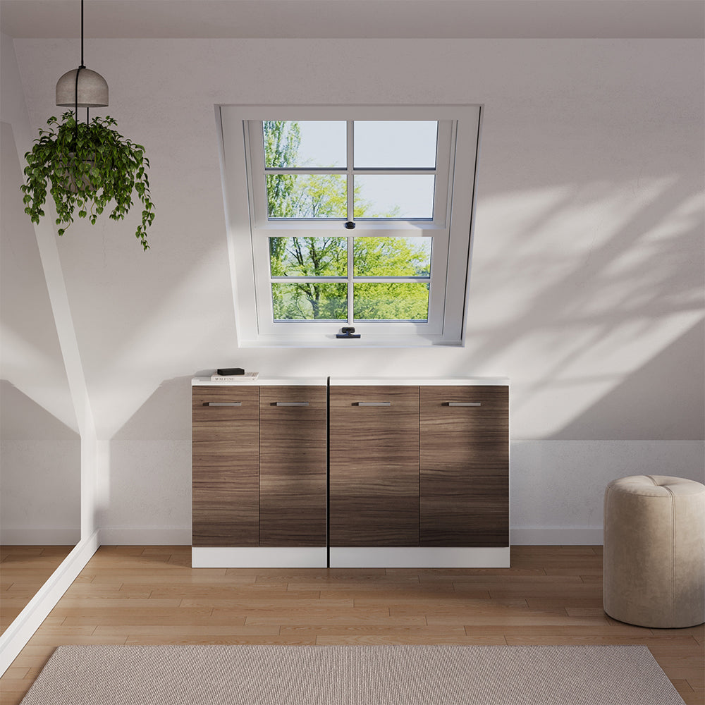 Vicco Mobile sottotetto Grigio prezioso/bianco con 2 porte