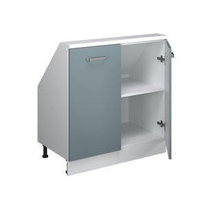 Vicco Mobile sottotetto Blu-grigio/bianco con 2 porte