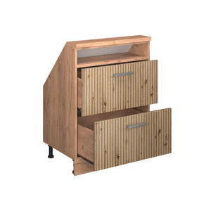 Vicco Mobile sottotetto Rovere artigianale/rovere Goldkraft con 2 cassetti