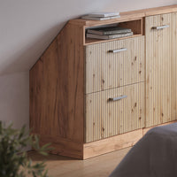 Vicco Mobile sottotetto Rovere artigianale/rovere Goldkraft con 2 cassetti