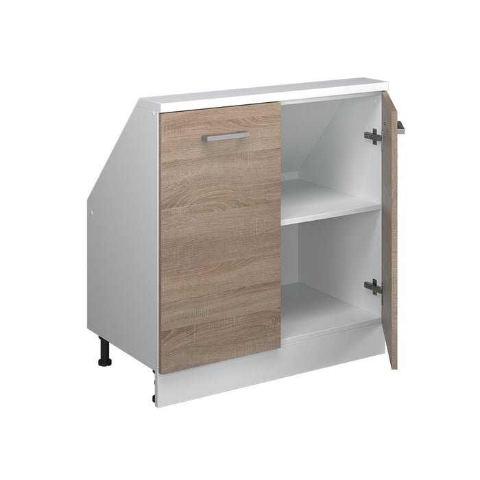 Vicco Mobile sottotetto Sonoma/Bianco con 2 porte