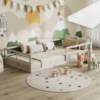 Vitalispa Letto per bambini Bianco 90x200 con materasso