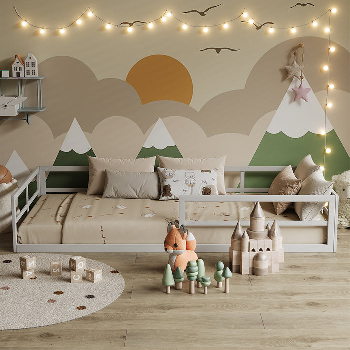 Vitalispa Letto per bambini Bianco 90x200 con materasso