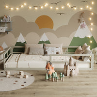 Vitalispa Letto per bambini Grigio 90x200 con materasso
