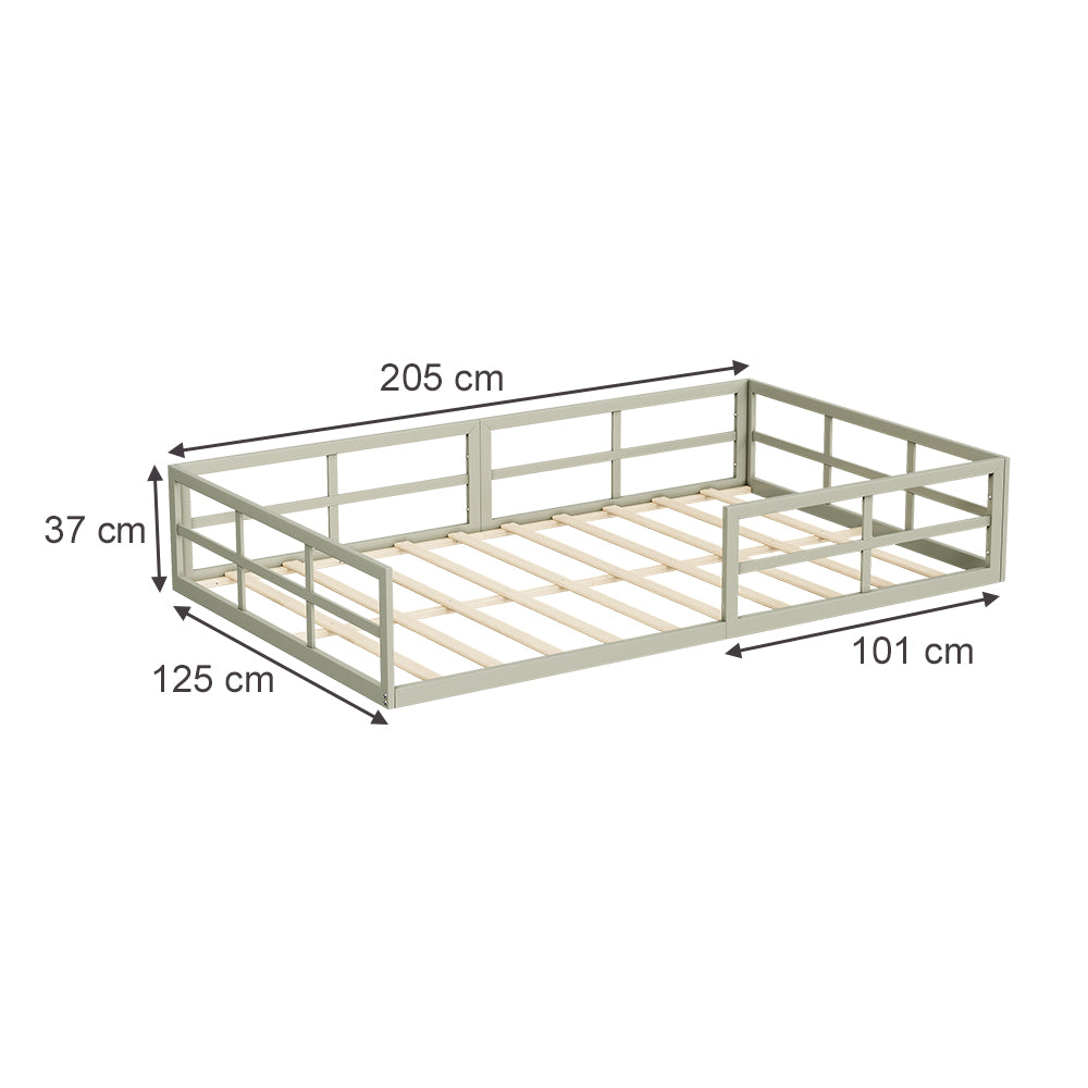Vitalispa Letto per bambini Grigio 205 x 125 cm Senza materasso