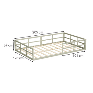 Vitalispa Letto per bambini Grigio 205 x 125 cm Senza materasso