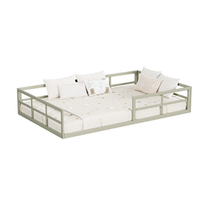 Vitalispa Letto per bambini Grigio 120x200 con materasso