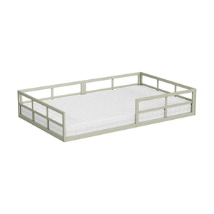 Vitalispa Letto per bambini Grigio 120x200 con materasso