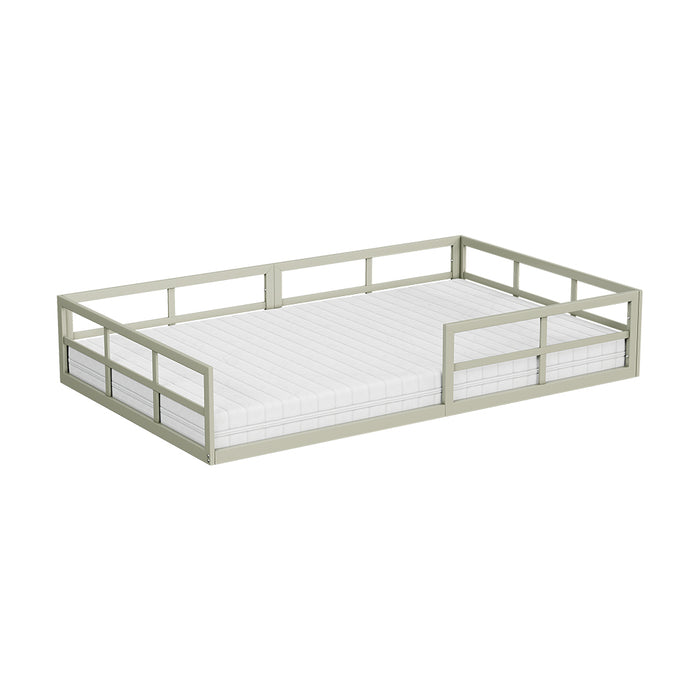 Vitalispa Letto per bambini Grigio 120x200 con materasso