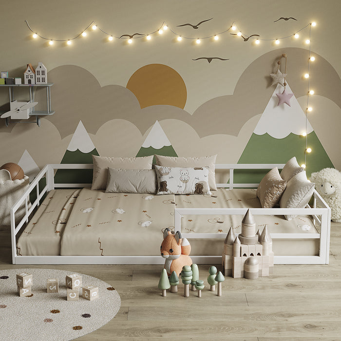 Vitalispa Letto per bambini Bianco 205 x 145 cm senza materasso