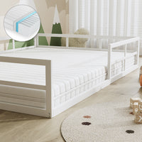 Vitalispa Letto per bambini Bianco 140x200 con materasso