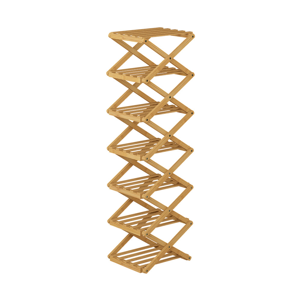 Vicco Scarpiera Bambù 26 x 100.5 cm con 7 scomparti