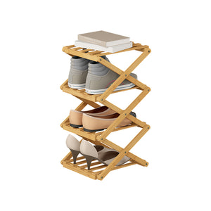 Vicco Scarpiera Bambù 26 x 52 cm con 4 scomparti