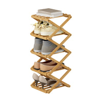 Vicco Scarpiera Bambù 26 x 68.5 cm con 5 scomparti