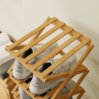 Vicco Scarpiera Bambù 26 x 83.5 cm con 6 scomparti