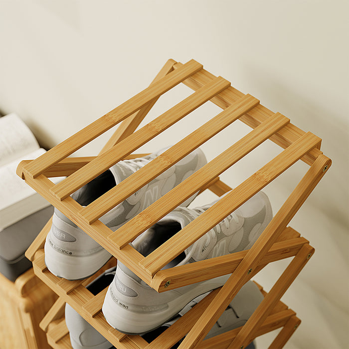 Vicco Scarpiera Bambù 26 x 83.5 cm con 6 scomparti