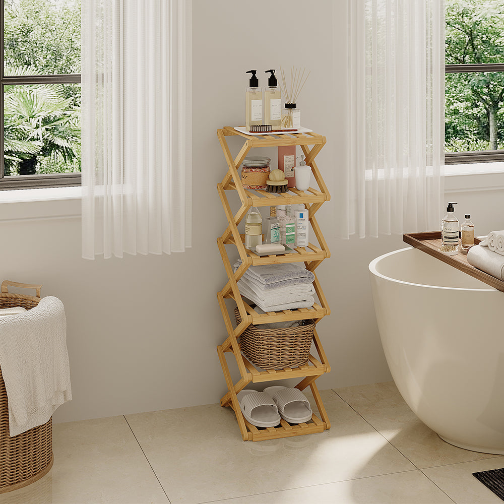 Vicco Scarpiera Bambù 26 x 83.5 cm con 6 scomparti