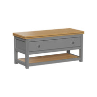 Vicco Tavolino salotto Antracite/quercia 100 x 40 cm estensibile