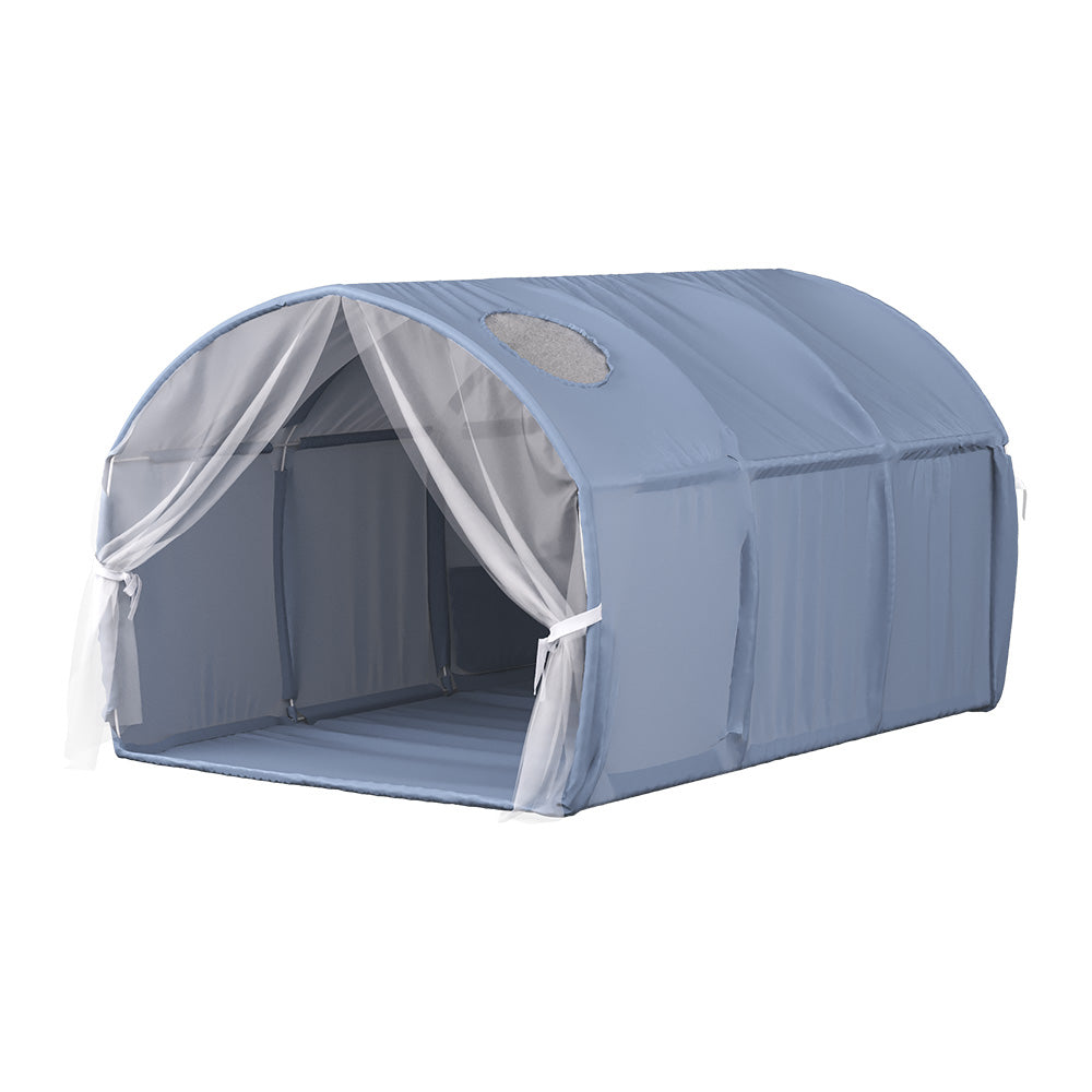 Vitalispa Tenda a tunnel Blu 100 x 80 cm con finestra e rete