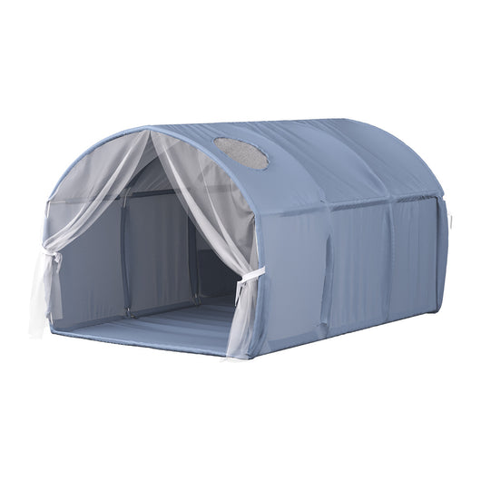 Vitalispa Tenda a tunnel Blu 100 x 80 cm con finestra e rete