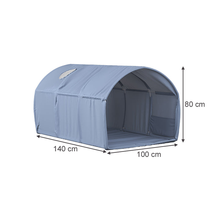 Vitalispa Tenda a tunnel Blu 100 x 80 cm con finestra