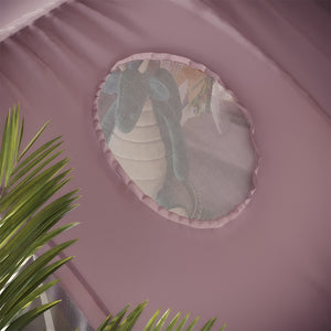 Vitalispa Tenda a tunnel rosa 100 x 80 cm con finestra