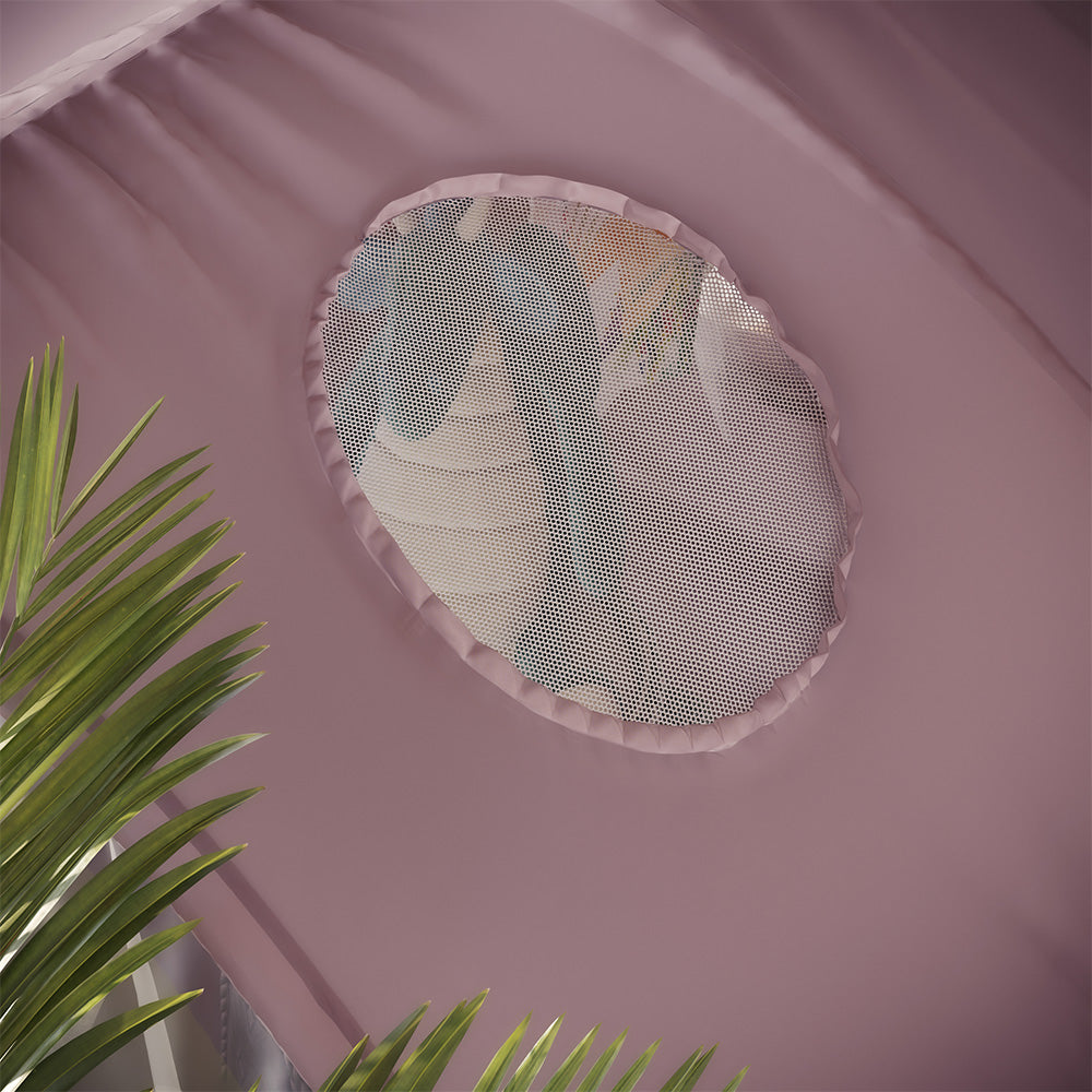 Vitalispa Tenda a tunnel rosa 100 x 80 cm con finestra e rete