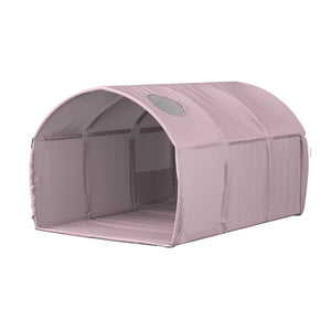 Vitalispa Tenda a tunnel rosa 100 x 80 cm con finestra