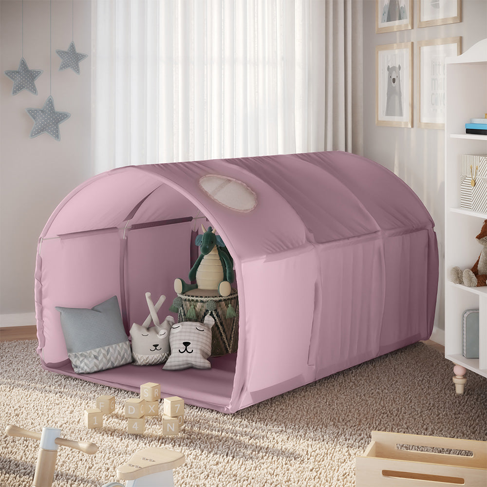 Vitalispa Tenda a tunnel rosa 100 x 80 cm con finestra