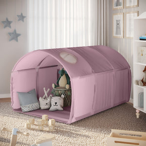 Vitalispa Tenda a tunnel rosa 100 x 80 cm con finestra