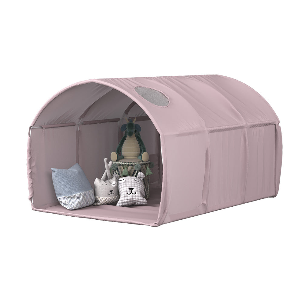 Vitalispa Tenda a tunnel rosa 100 x 80 cm con finestra