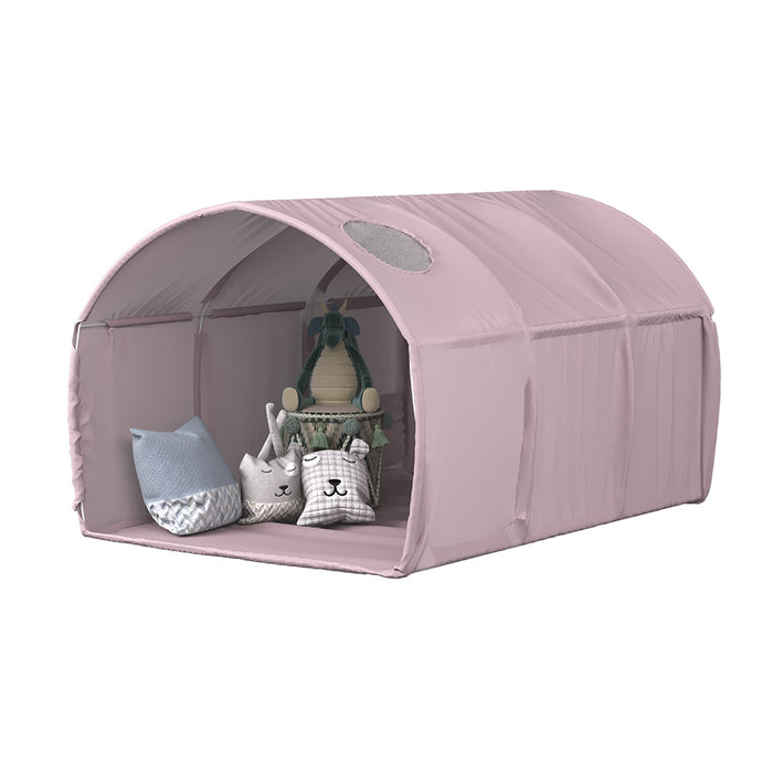Vitalispa Tenda a tunnel rosa 100 x 80 cm con finestra